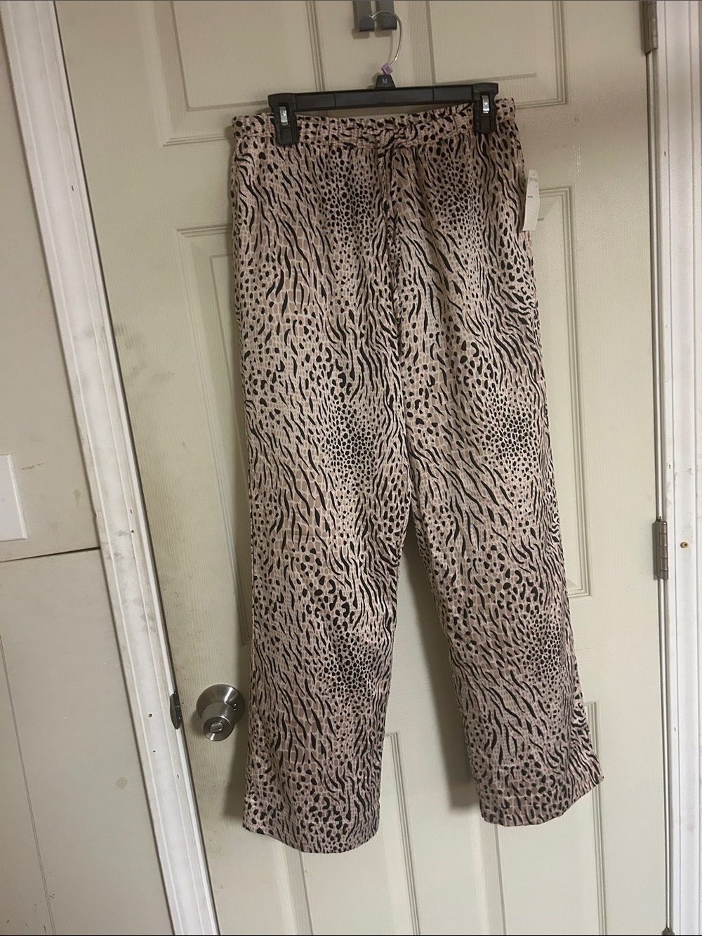 Nordstrom Beige and Black Animal Print Pants
